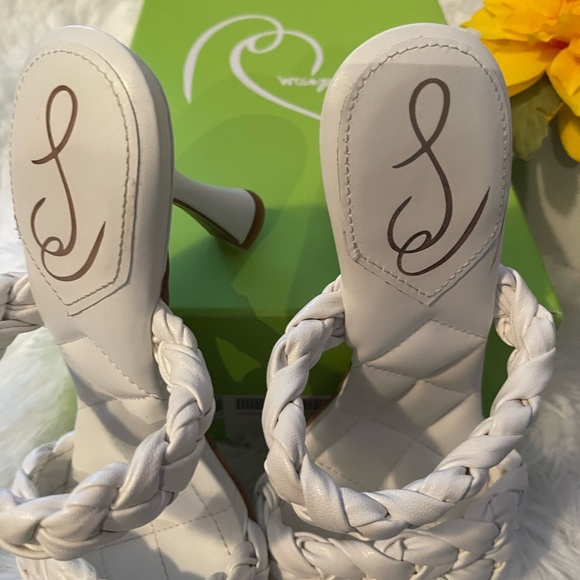 Sam Edelman white, braided sandals size 8 - Picture 4 of 12